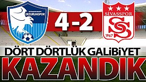 Erzurumspor'da dört dörtlük galibiyet!..