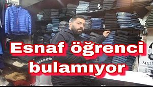 Esnaf öğrenci bulamıyor