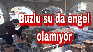 Buzlu su da engel olamıyor