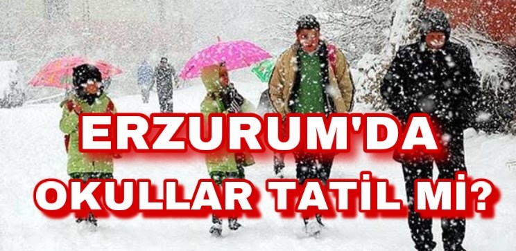 Erzurum’da okullar yarın tatil mi? 