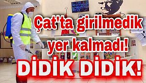 Çat'ta  girilmedik yer kalmadı! 