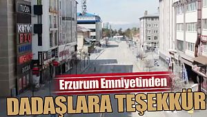 Erzurum Emniyetinden dadaşlara teşekkür