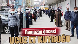 Ramazan öncesi ucuz et kuyruğu