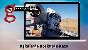 AŞKALE'DE KORKUTAN KAZA