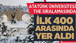 Atatürk Üniversitesi THE sıralamasında ilk 400 üniversite arasında yer aldı