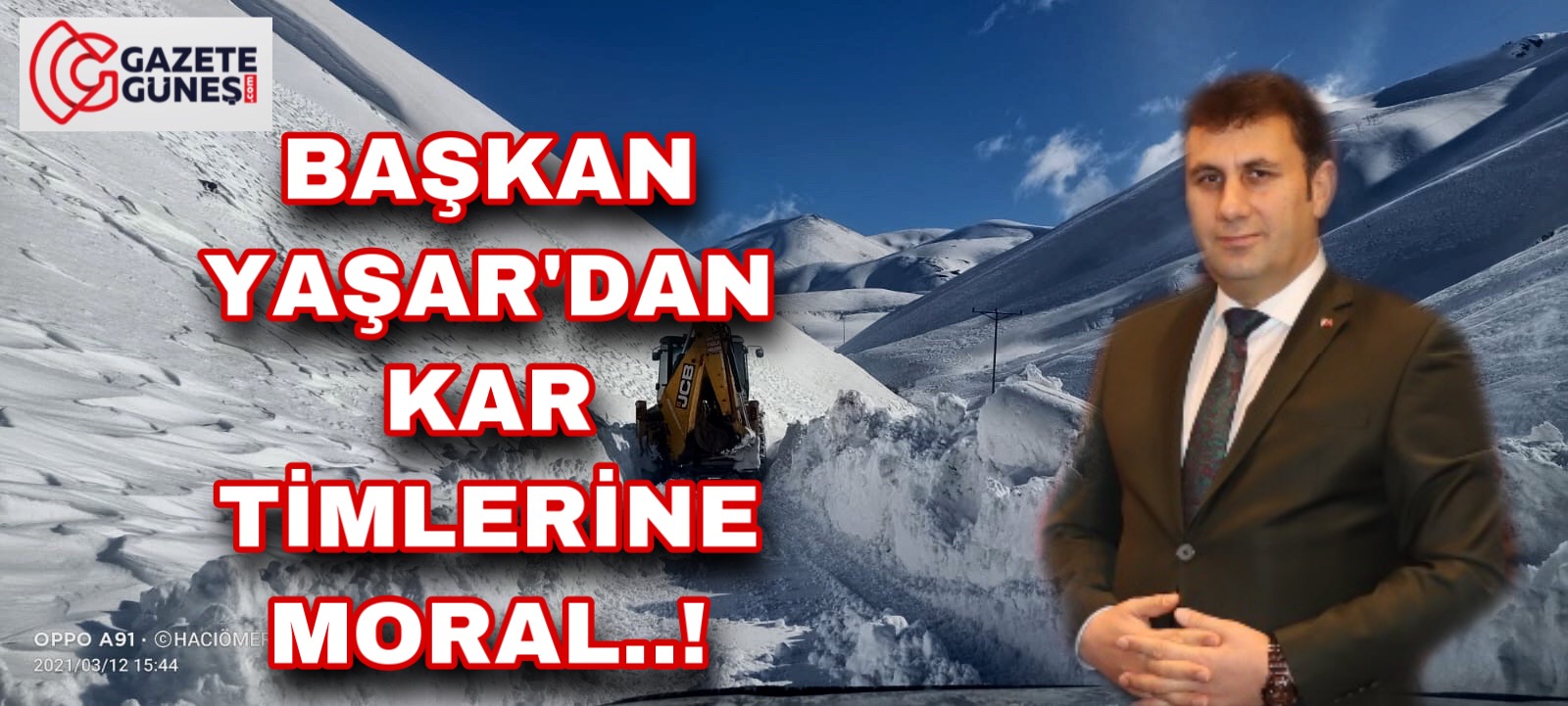 Başkan Yaşar'dan kar timlerine moral..!