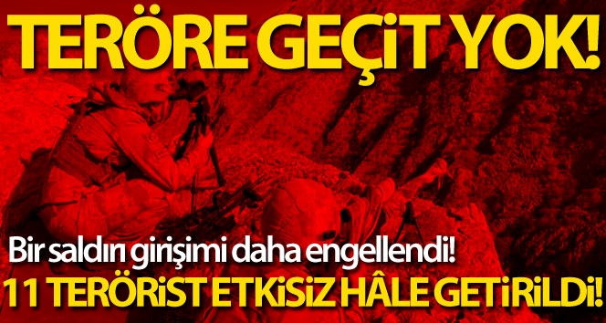 Teröre geçit yok! Barış Pınarı bölgesinde 11 PKK/YPG'li terörist etkisiz hâle getirildi