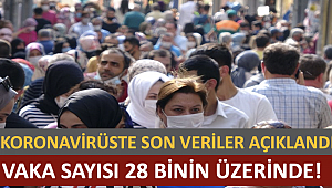 Türkiye'de son 24 saatte 28.731 koronavirüs vakası tespit edildi