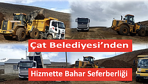 Çat Belediyesi'nden hizmette bahar seferberliği