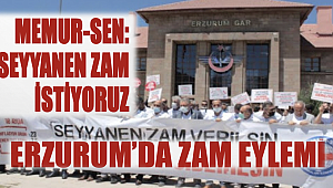 MEMUR-SEN: SEYYANEN ZAM İSTİYORUZ