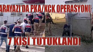 PKK/KCK terör örgütüne yardım ve yataklık eden 7 şahıs operasyonla yakalandı