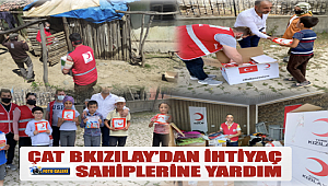 Çat Kızılay’dan ihtiyaç sahiplerine yardım