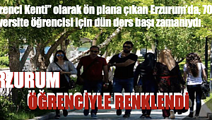 Erzurum öğrenciyle renklendi