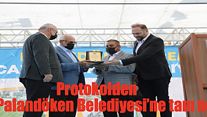 Protokolden Palandöken Belediyesi’ne tam not