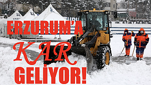 Erzurum’a Kar geliyor!
