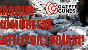 Yardım kömürleri satılıyor iddiası