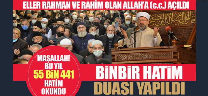 BİNBİR HATİM DUASI YAPILDI