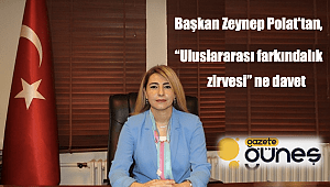 Başkan Zeynep Polat'tan, “Uluslararası farkındalık zirvesi” ne davet
