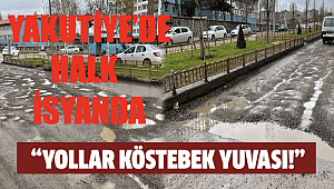 Yakutiye'de yollar köstebek yuvası!..