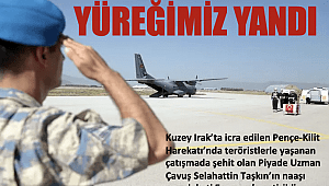 Yüreğimiz yandı.