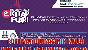 Edebiyat dünyasının kalbi, Erzurum MNG Expo Kitap Fuarı'nda atacak