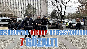 Erzurum'da ‘Girdap' operasyonunda 7 gözaltı