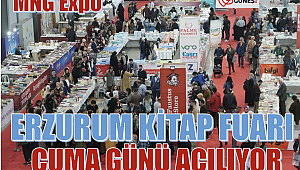 Erzurum Kitap Fuarı, Cuma günü açılıyor