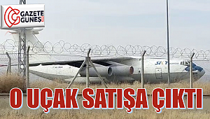 O uçak satışa çıktı