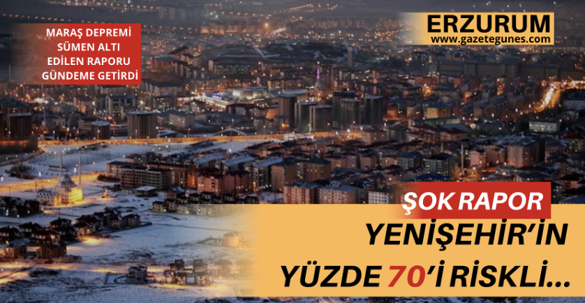 Şok rapor... Yenişehir’in yüzde 70’i riskli...