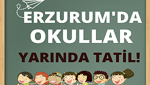 Valilik duyurdu! Olumsuz hava koşulları nedeniyle Erzurum’da kar tatili 1 gün daha uzadı.