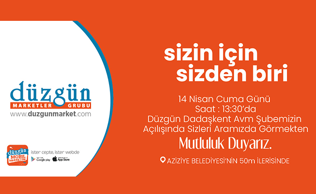14 NİSAN'DA AÇILIYOR  