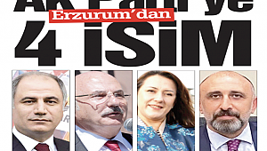 AK Parti'ye Erzurum'dan 4 iSiM