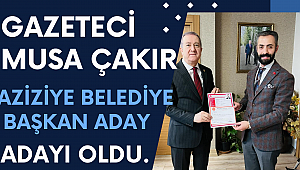 Gazeteci Mehmet Musa Çakır, Aziziye Belediye Başkan aday adayı oldu...