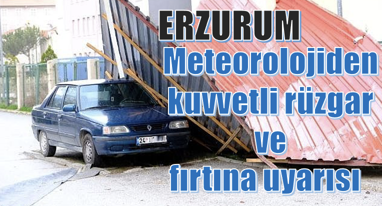 Meteorolojiden kuvvetli rüzgar ve fırtına uyarısı   