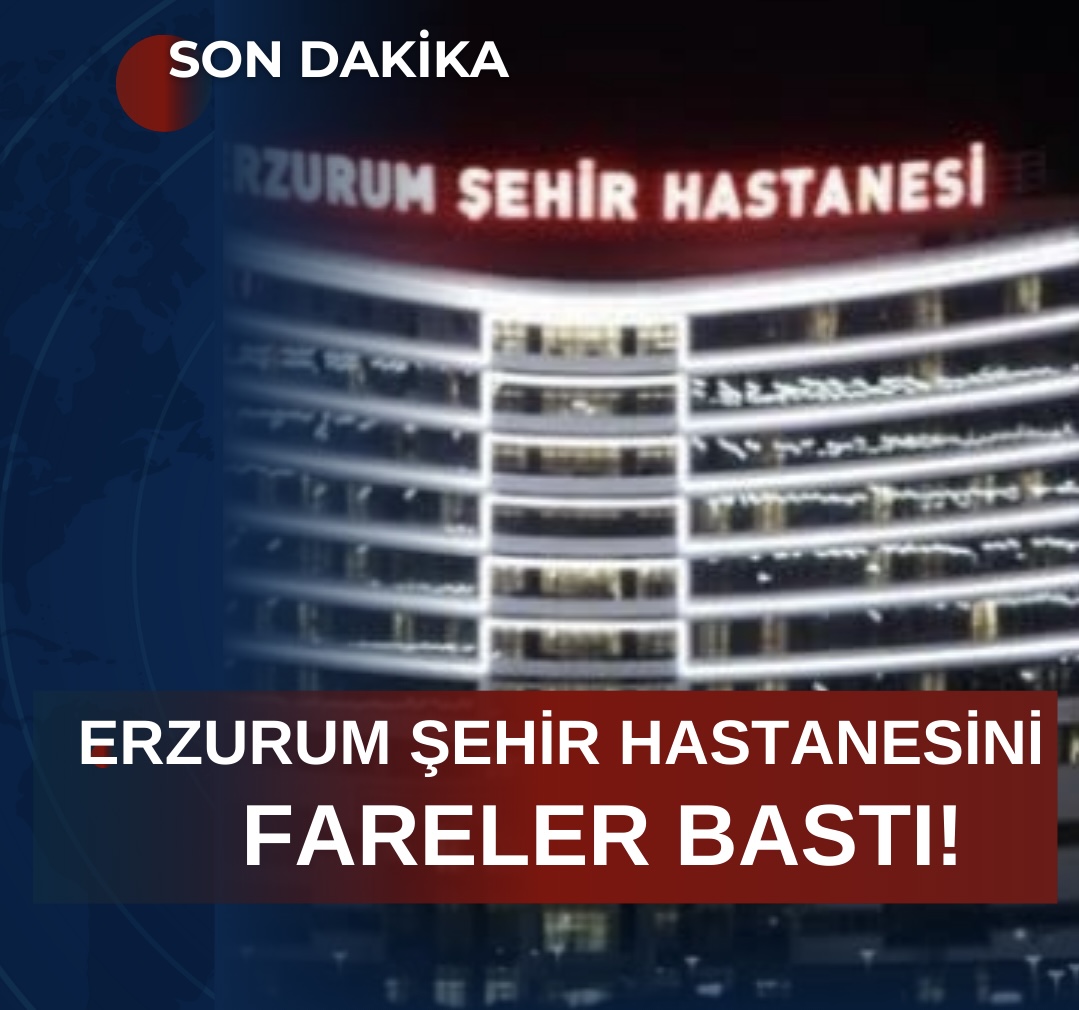 Erzurum Şehir Hastanesi'nde fareler cirit atıyor!