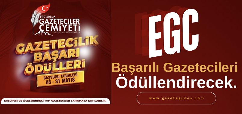 Erzurum Gazeteciler Cemiyeti Başarılı Gazetecileri Ödüllendirecek.