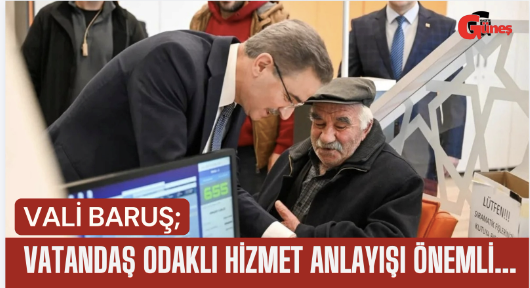 Erzurum Valisi Aydın Baruş, Erzurum İl Nüfus ve Vatandaşlık Müdürlüğü’nü ziyaret etti.