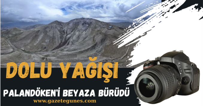 Ağustos ayında şaşırtan görüntü: Palandöken doluyla beyaza büründü
